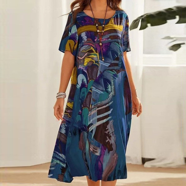 Arielle - Robe fleurie confortable