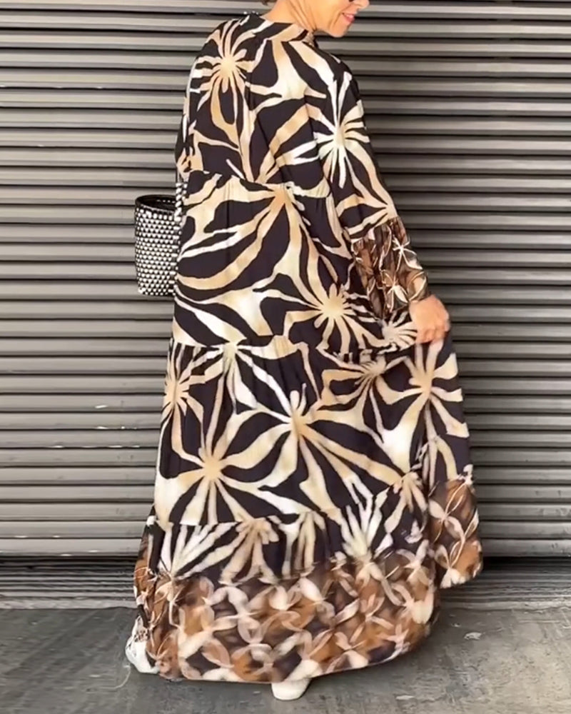 Anika - Robe de vacances imprimée décontractée