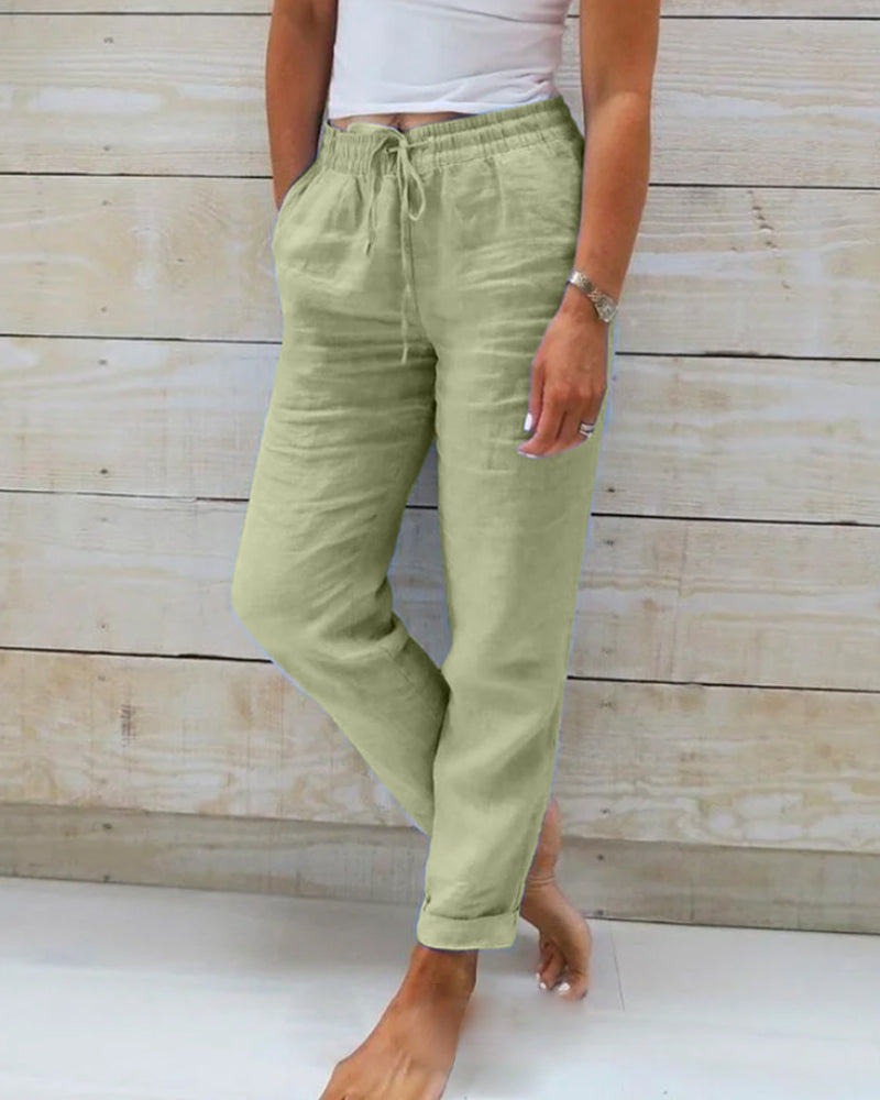 Tamina - Pantalon Décontracté avec Cordons de Serrage