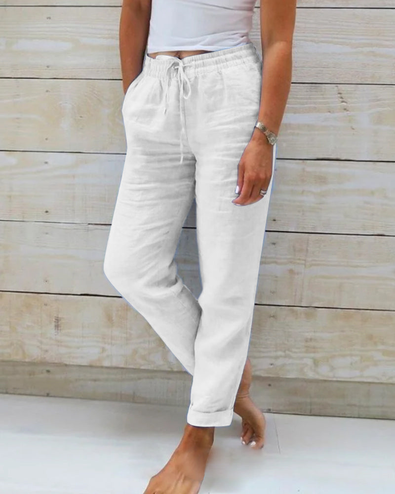 Tamina - Pantalon Décontracté avec Cordons de Serrage