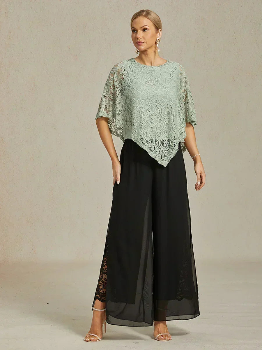 Marilivra - Pantalon À Jambes Droites Avec Fente En Chiffon