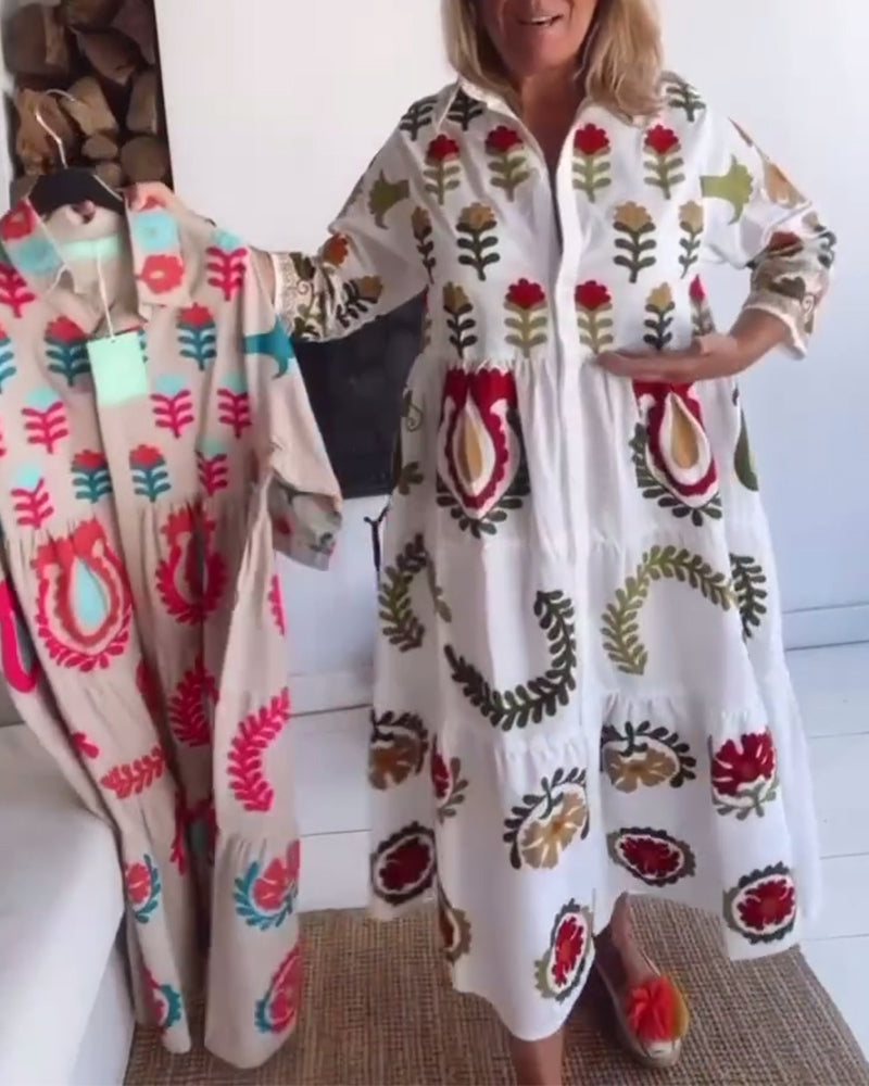 Gracina - Robe Imprimé Floral Graphique