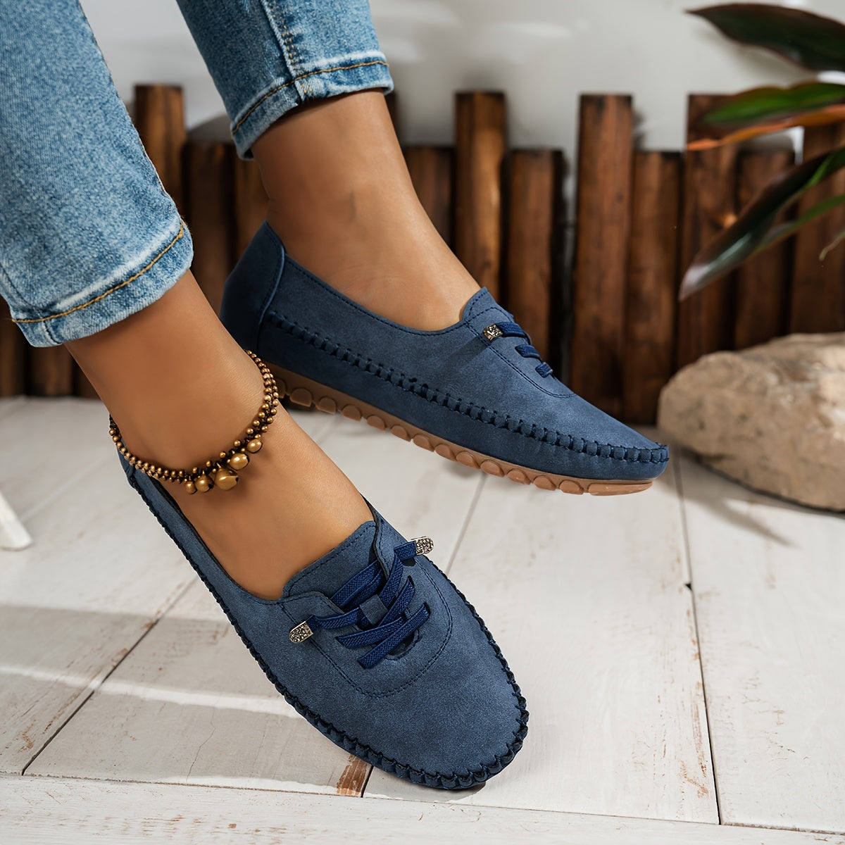 Horellia - Mocassins femme souples orthopédiques confortables avec soutien intégral