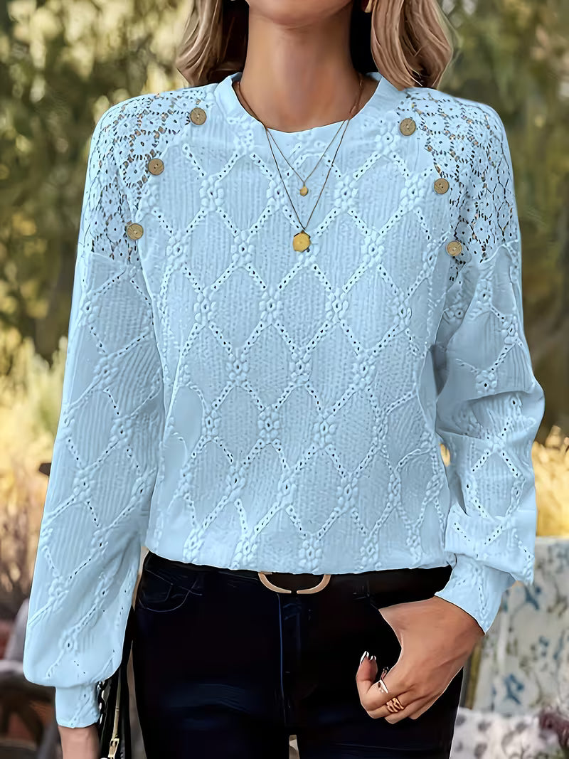 Gisellae - Blouse À Motif Et À Manches Longues