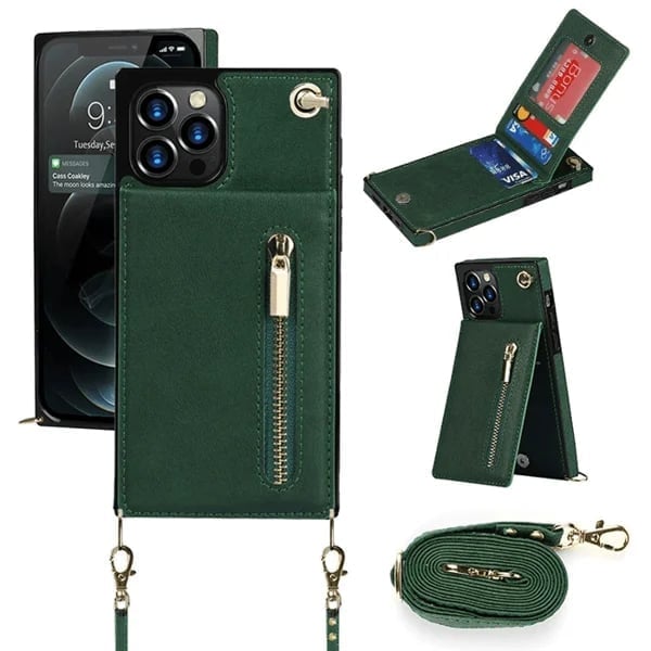 Angélique - Coque iPhone avec cordon et porte-cartes
