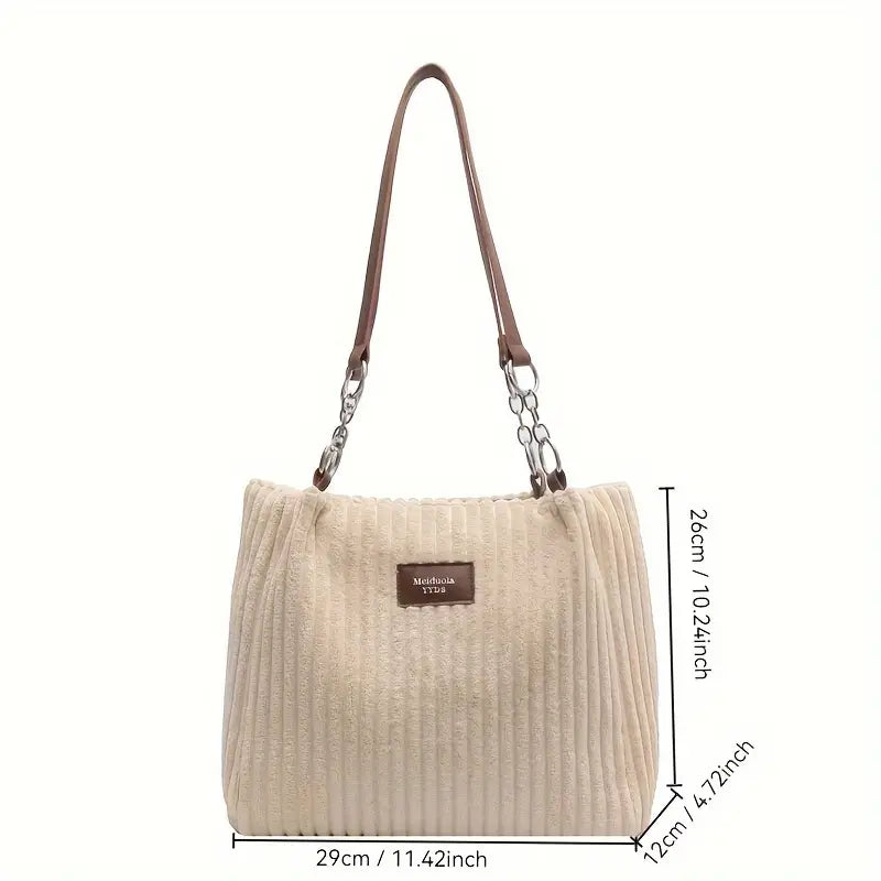 Huguette - Sac Fourre-Tout en Coton et Cordons
