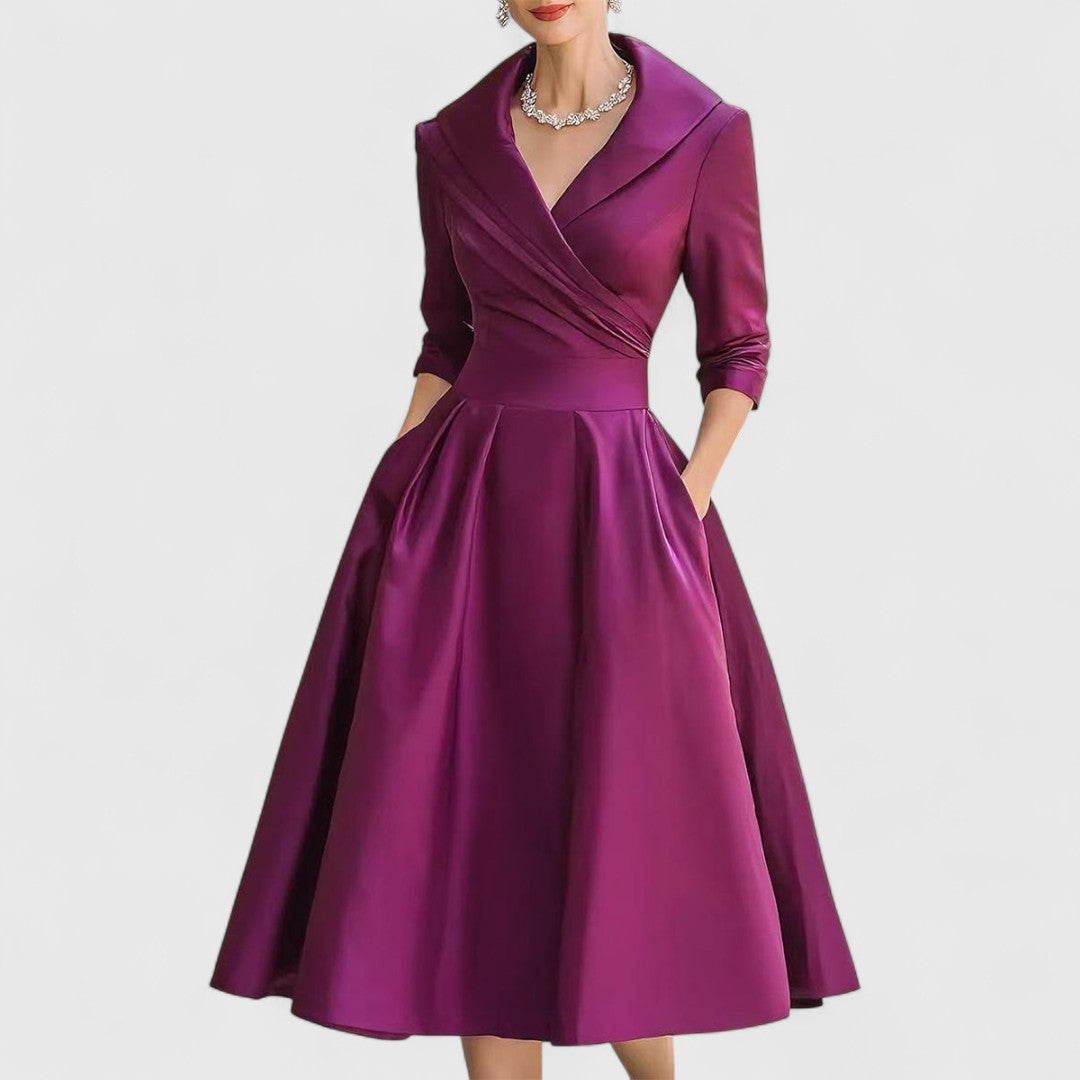 Marisena - Robe Midi Élégante et Féminine