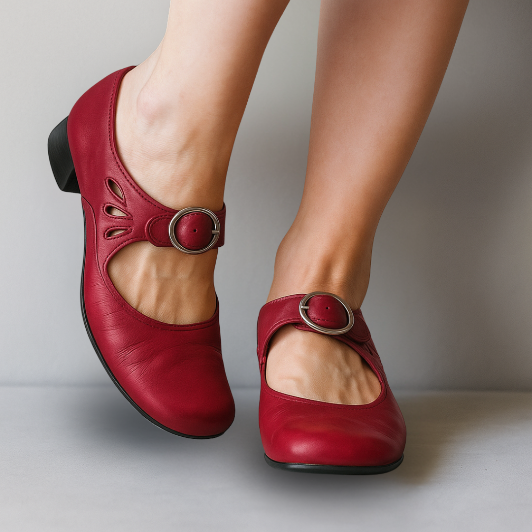 Ivelina - Sandales Orthopédiques en Cuir avec Semelle Confortable