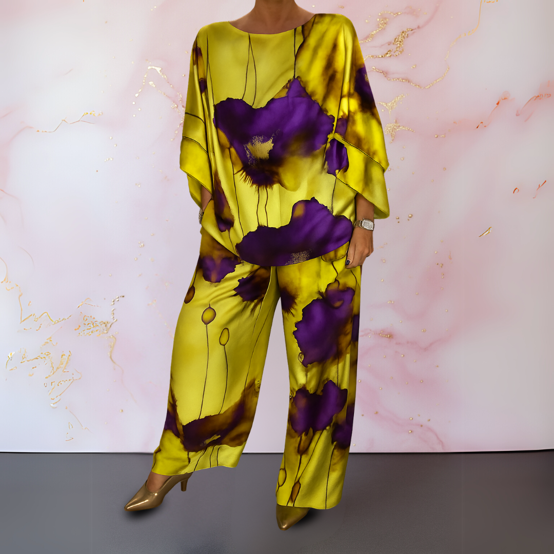 Ysella - Ensemble Satiné Deux Pièces pour Femmes au Style Audacieux et Raffiné