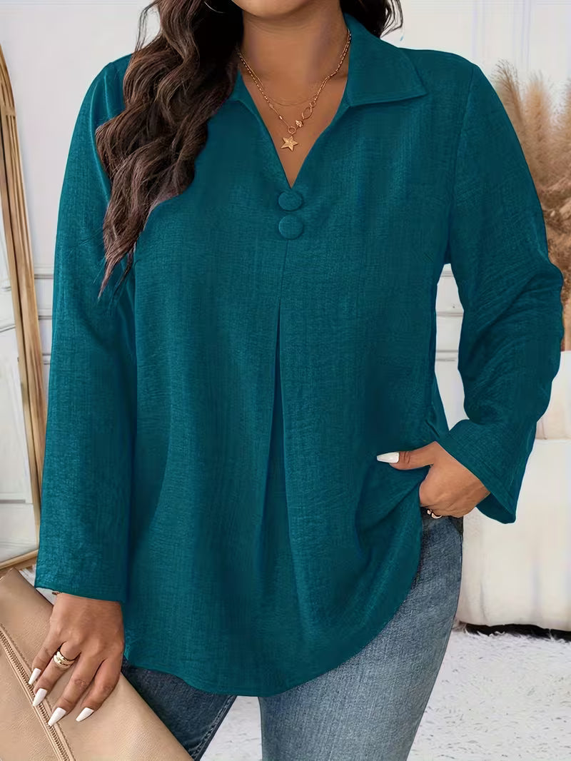 Elmyra - Chemise Fluide Boutonnée Élégante