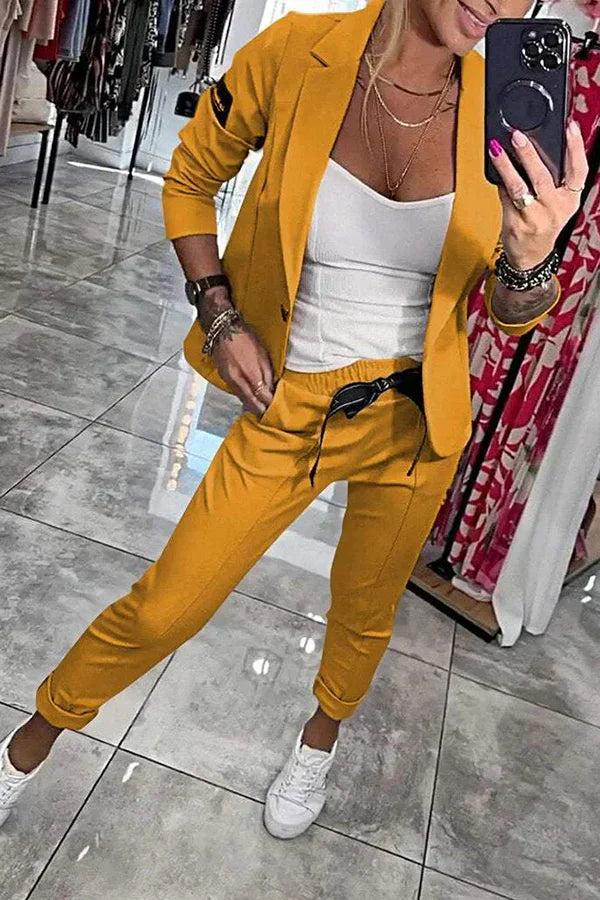 Rosindra - Ensemble deux pièces avec veste fluide et pantalon jogging confortable