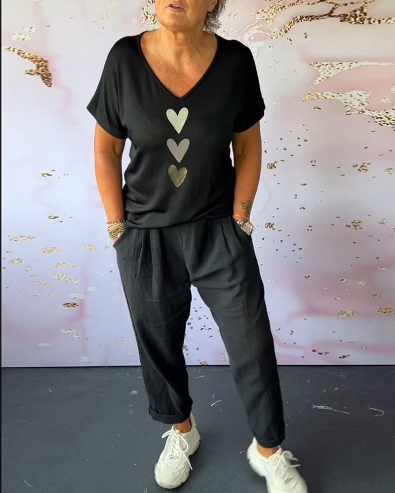 Tavira - Pantalon Décontracté Confortable avec Poche et Couleur Unie