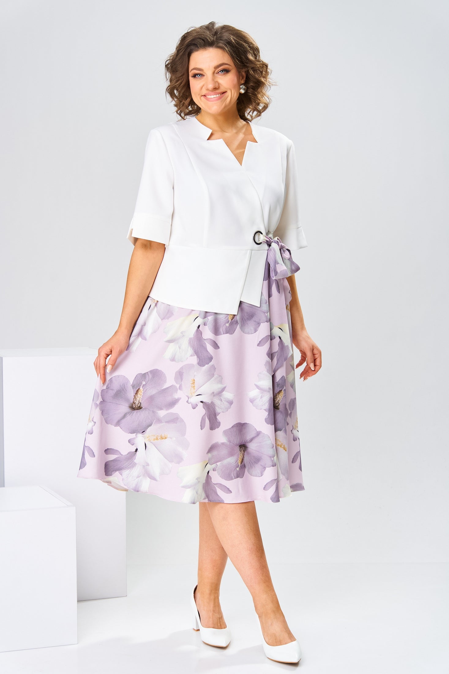 Adelisa - Robe en Coton et Soie de Haute Qualité pour une Élégance Naturelle