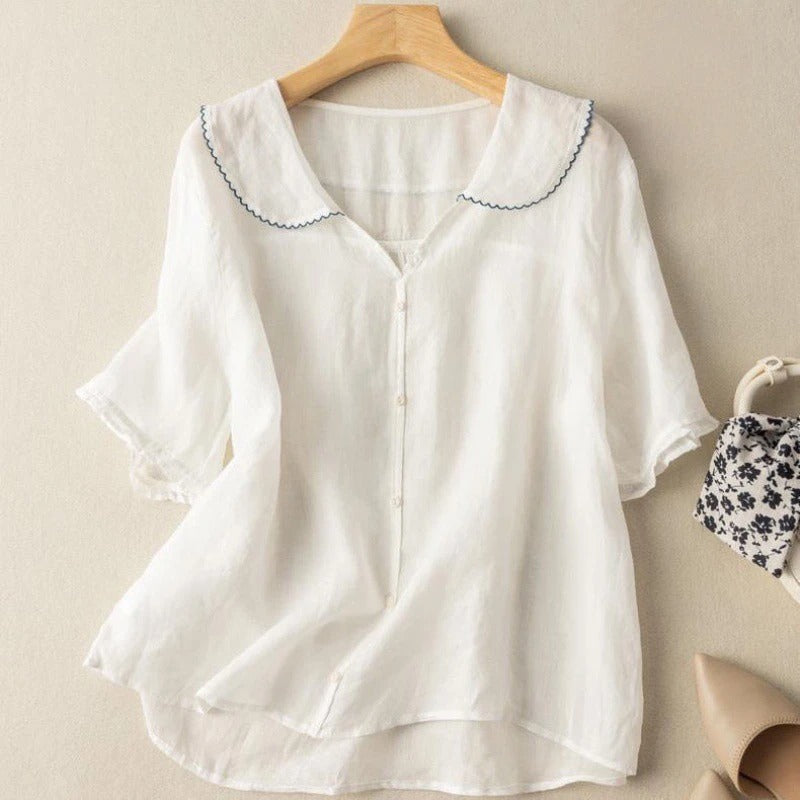 Darian - Chemise Légère En Lin Pour Femme