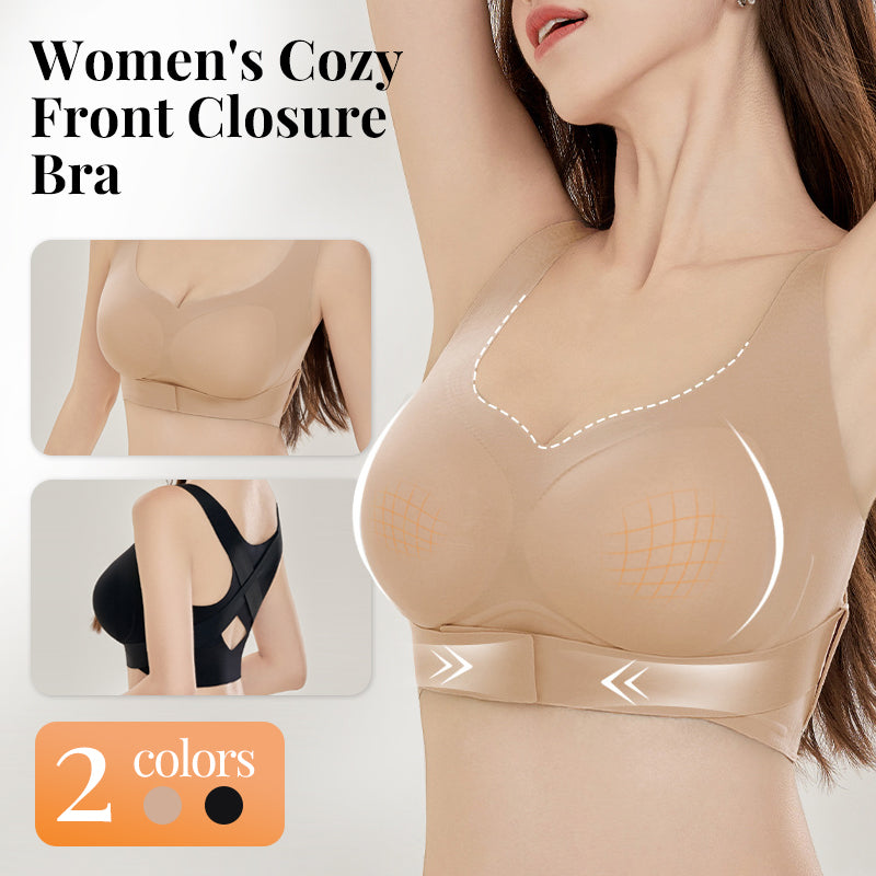 Hestia - Soutien-gorge push-up sans coutures avec fermeture à l'avant pour femmes
