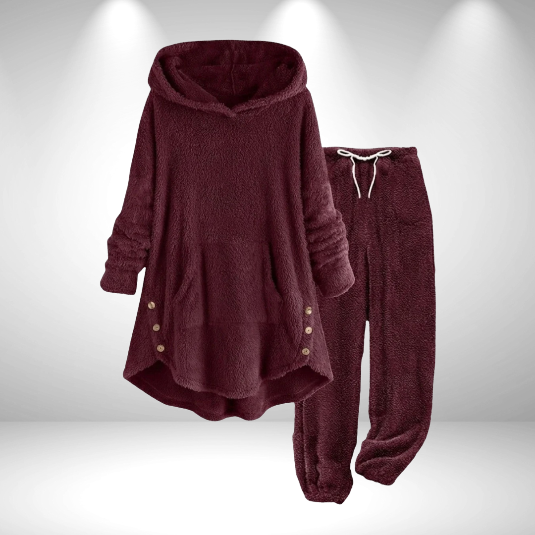Neralisse - Ensemble Tunique Lounge Ultra-Douillet au Style Cocooning Hivernal