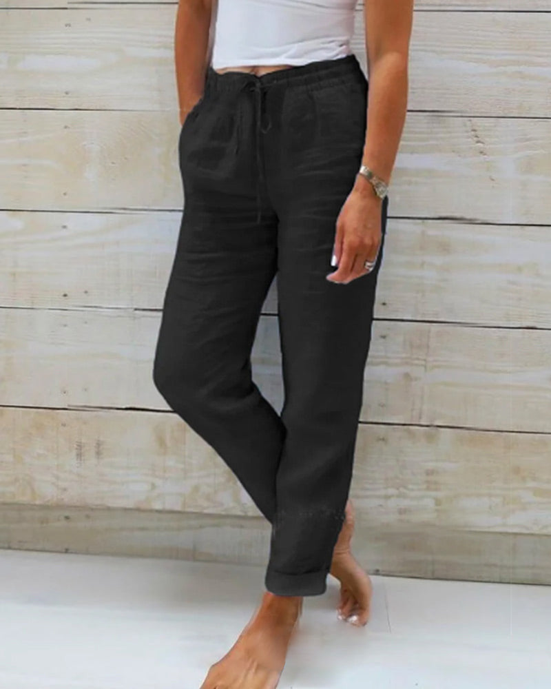 Tamina - Pantalon Décontracté avec Cordons de Serrage