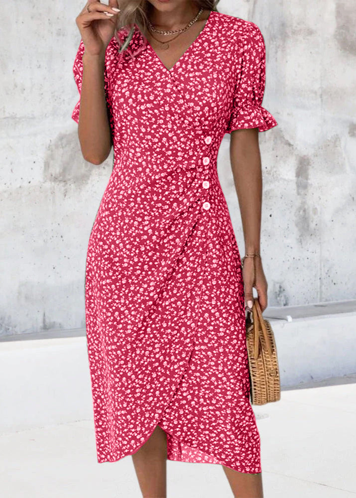 Aysel Robe Florale Élégante et Confortable
