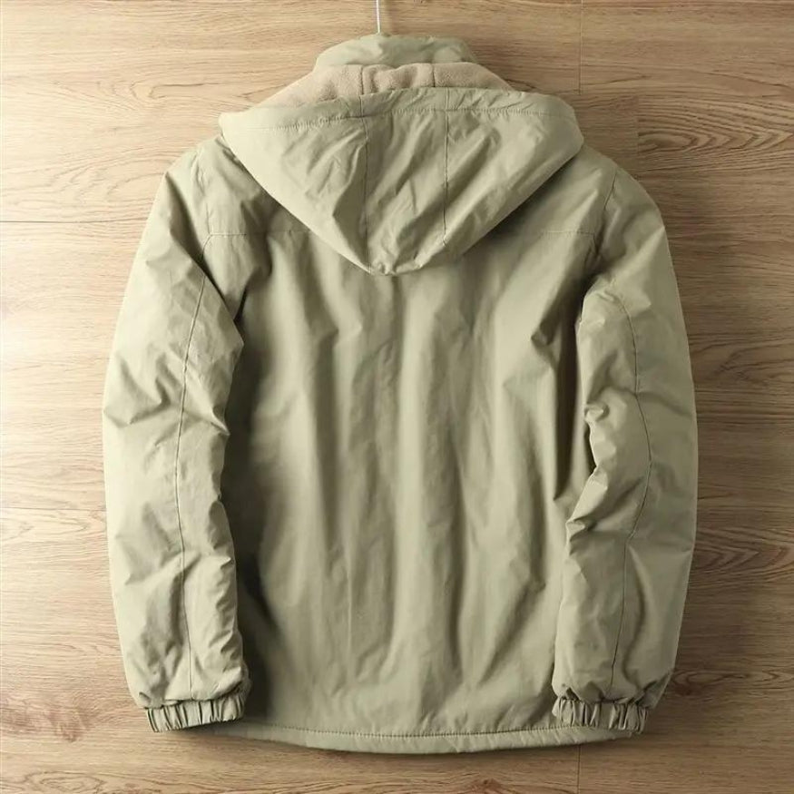Jeremy - Men's hooded waterproof zip-up jacket
