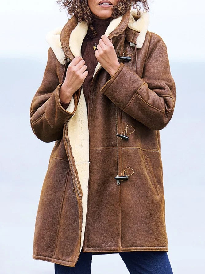 Lunavelline – Manteau d’Hiver Intemporel à Doublure Douce