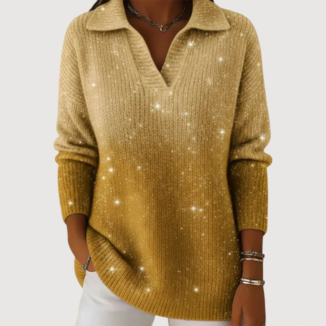 Eliravelle – Pull en Tricot Pailleté au Style Élégant et Décontracté