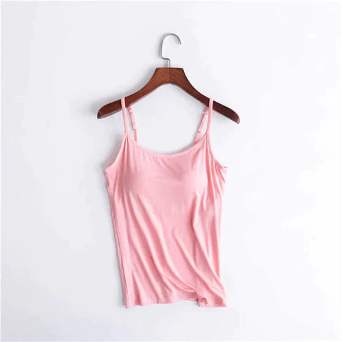 Noura - Camisole avec soutien-gorge intégré et coussin