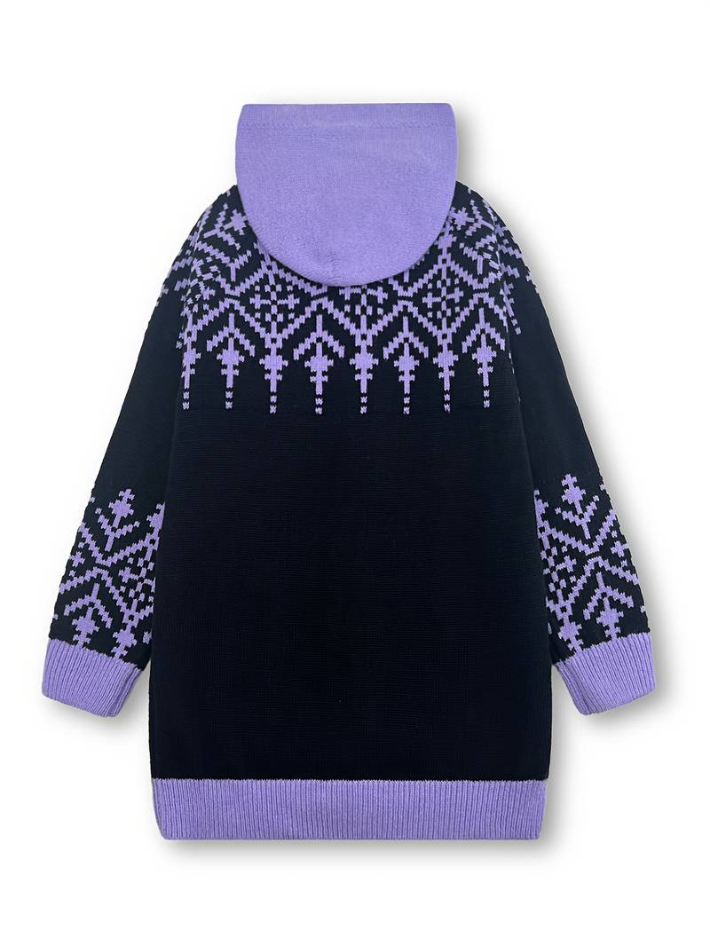Isaralisse - Manteau Oversized En Tissu À Motifs D’Hiver