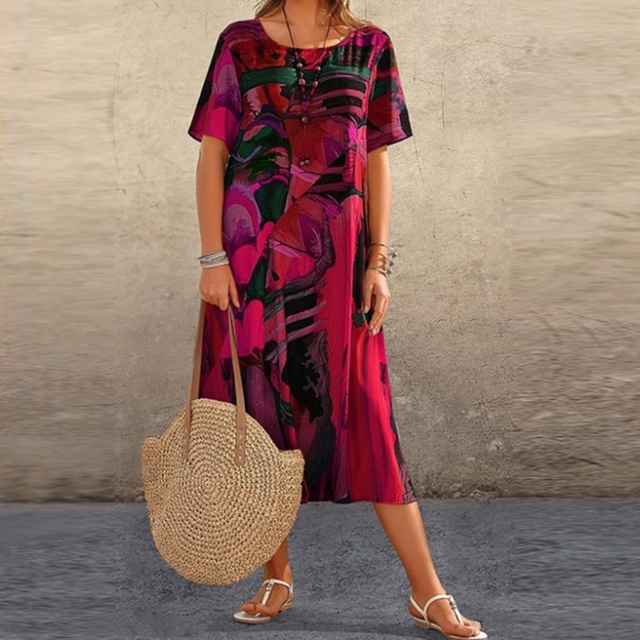 Arielle - Robe fleurie confortable