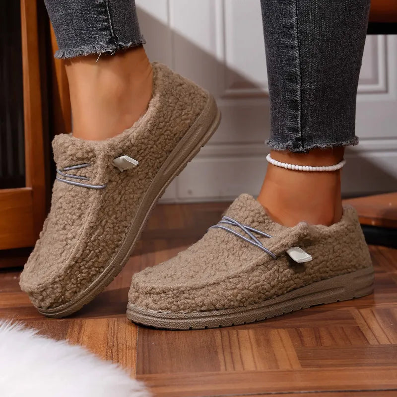 Kaelirae - Chaussons Douillets En Tissu Teddy