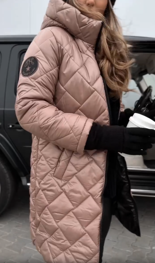 Cyranella - Veste Longue Matelassée Femme avec Capuche