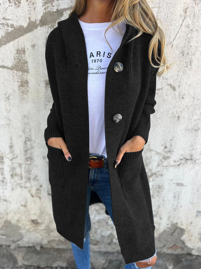 Ursule - Cardigan Long Élégant en Maille