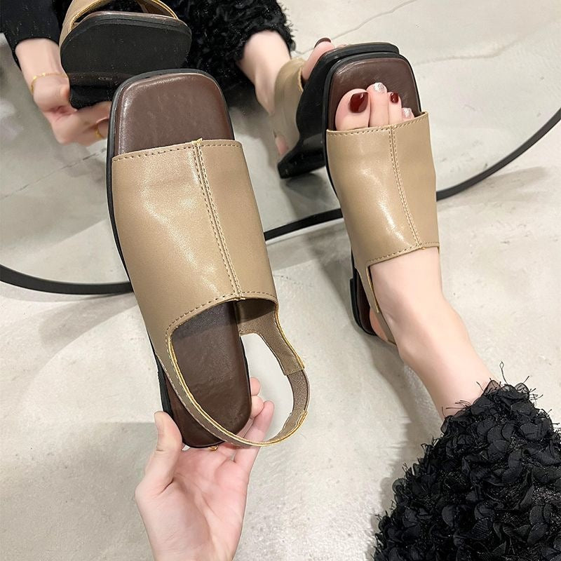 Blyzara - Sandales ouvertes femme confort élégant à talon bas moderne