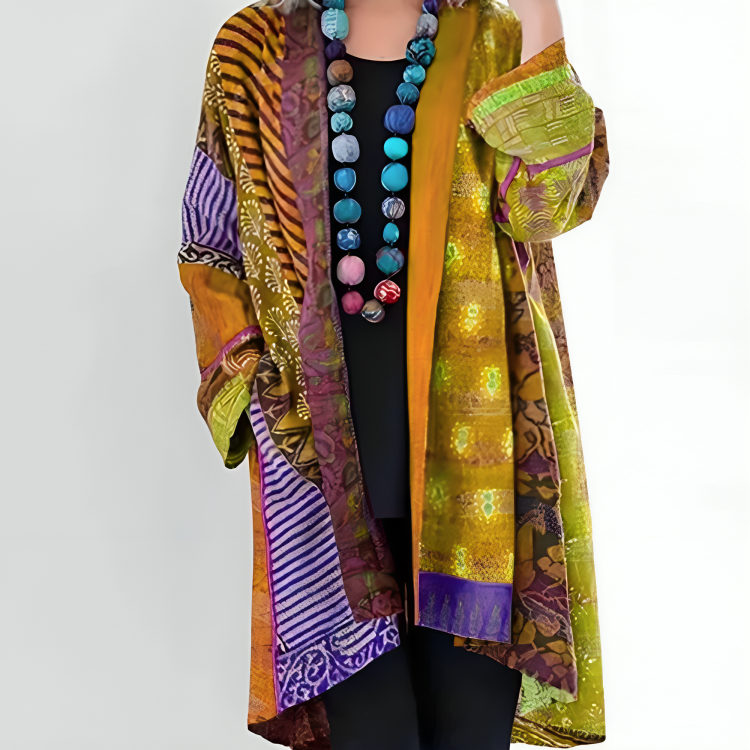 Pierrette - Cardigan Bohème en Coton et Lin