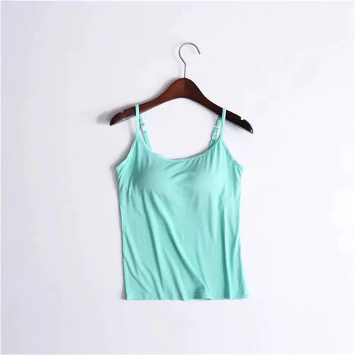 Noura - Camisole avec soutien-gorge intégré et coussin