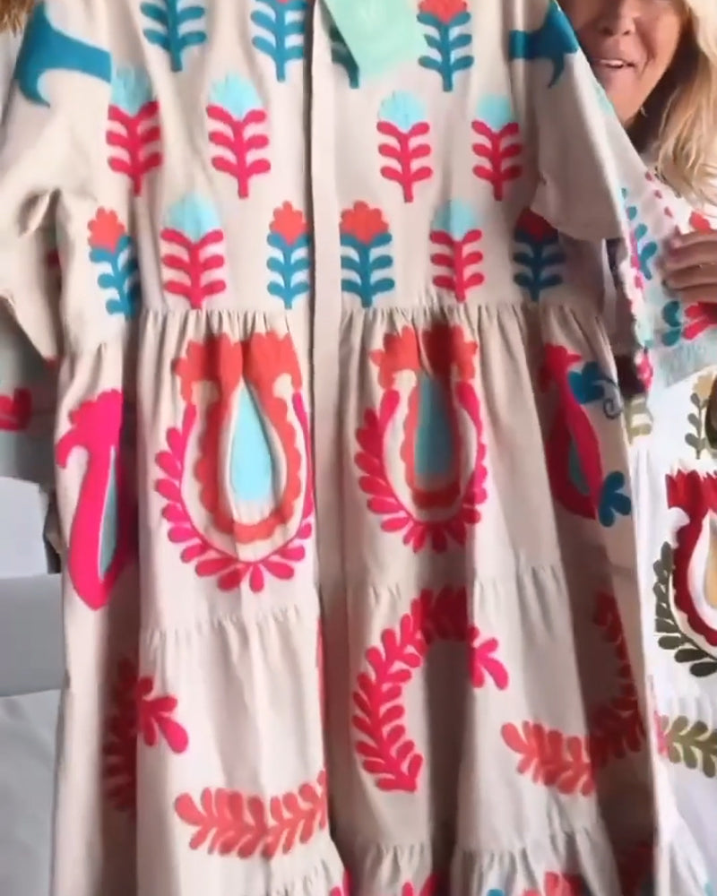 Gracina - Robe Imprimé Floral Graphique
