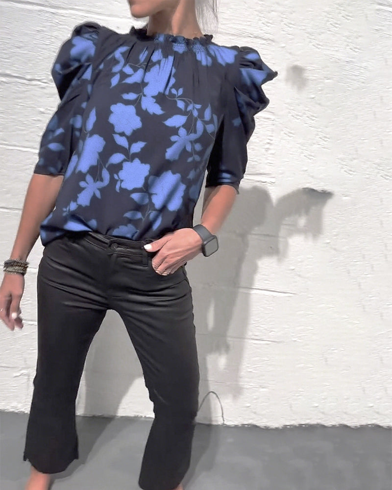 Bellamy - Blouse à Manches Bouffantes avec Volants