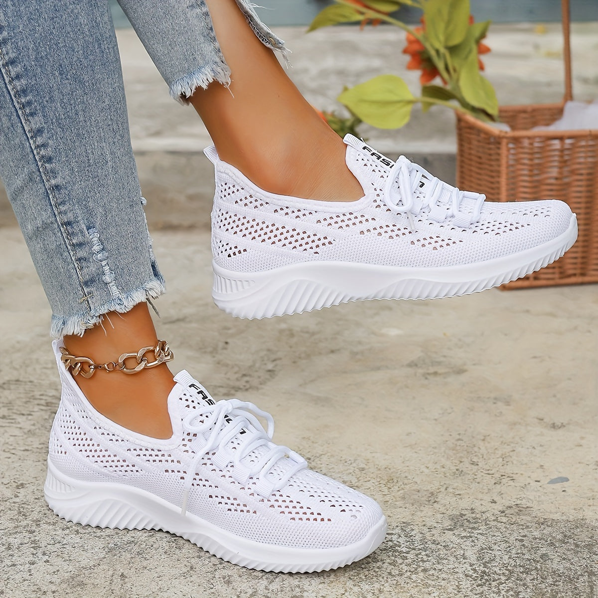Fiorennae - Baskets femme orthopédiques respirantes à semelle amortissante