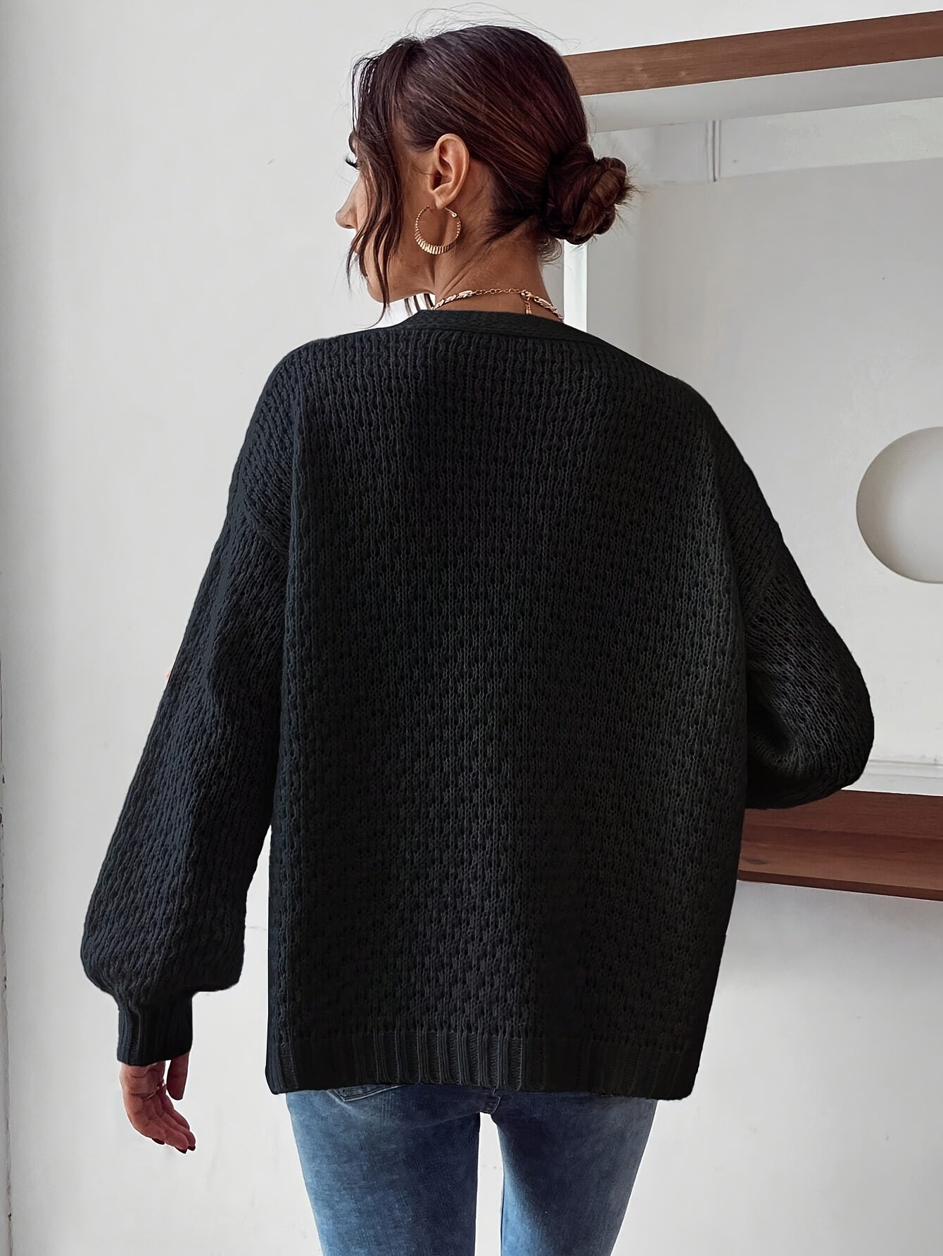 Risette - Cardigan Tricoté à Motif Floral