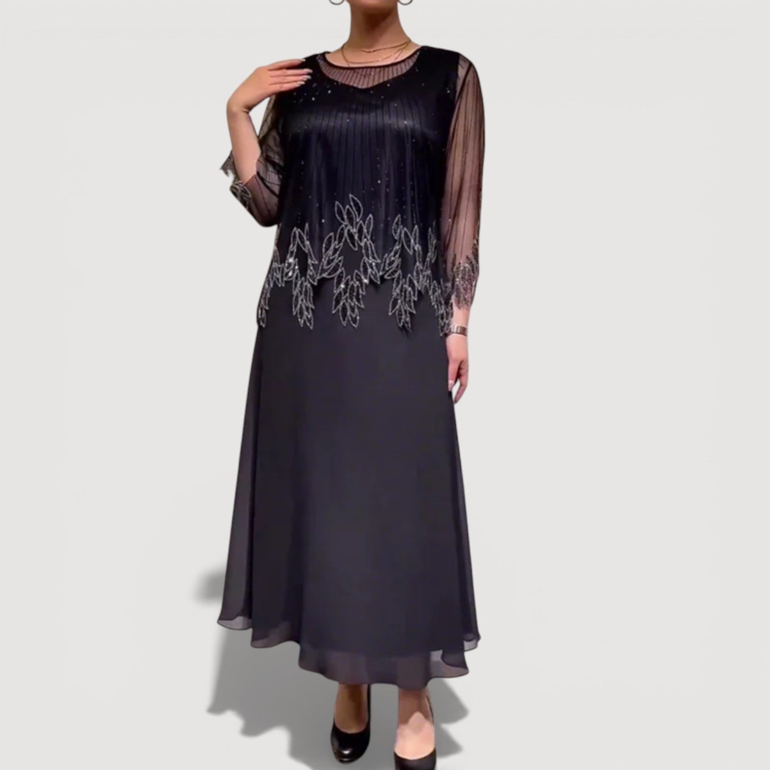 Cyralia - Robe Midi Soirée Élégance Fluide