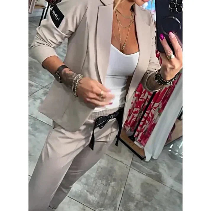 Rosindra - Ensemble deux pièces avec veste fluide et pantalon jogging confortable