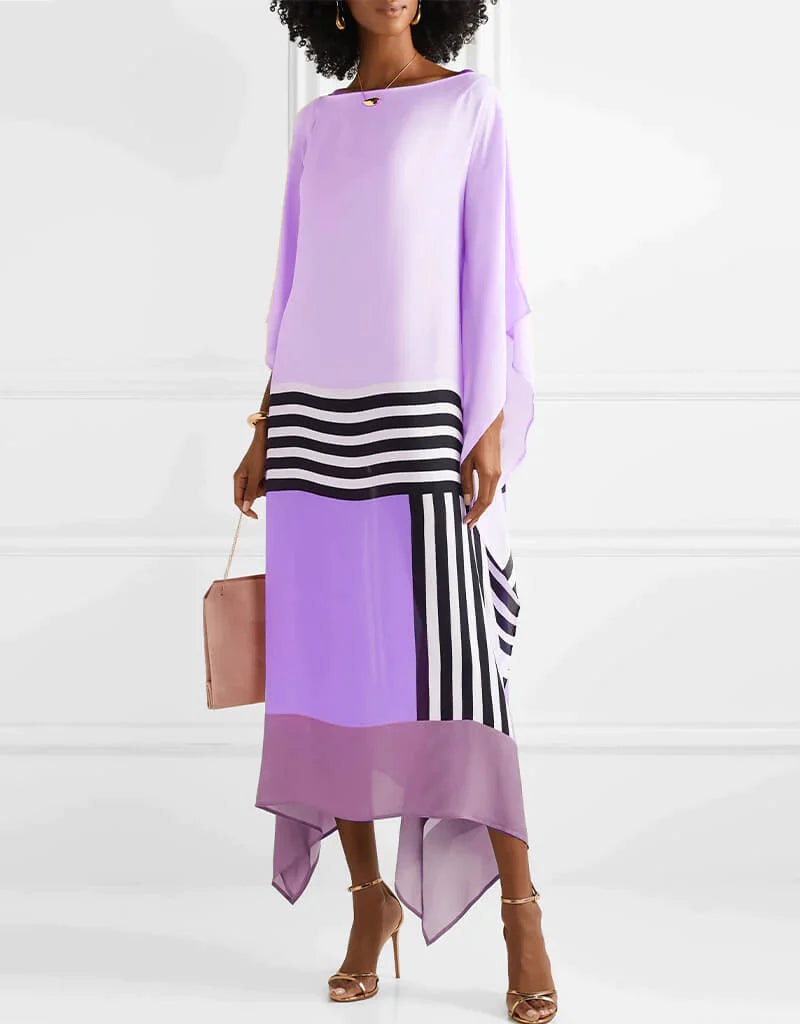 Rayna - Caftan Élégant à Imprimé Géométrique