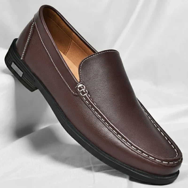 Remy - Mocassins homme en cuir véritable avec semelle confortable