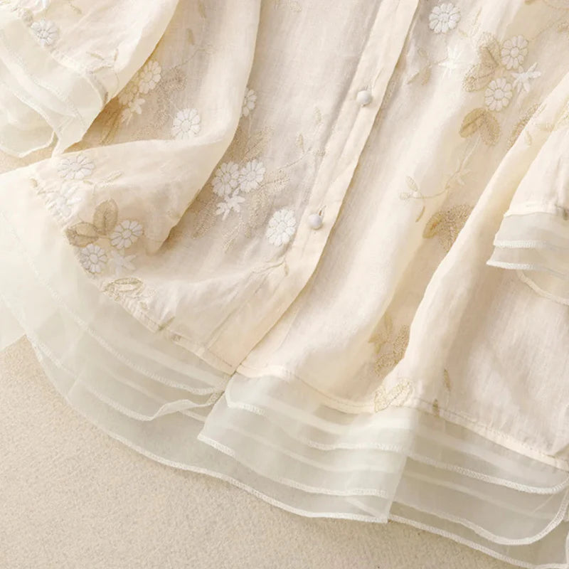 Lauri - Blouse brodée