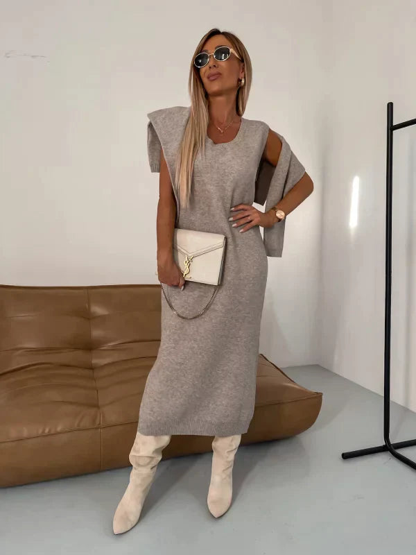 Solange - Dress with matching sweater