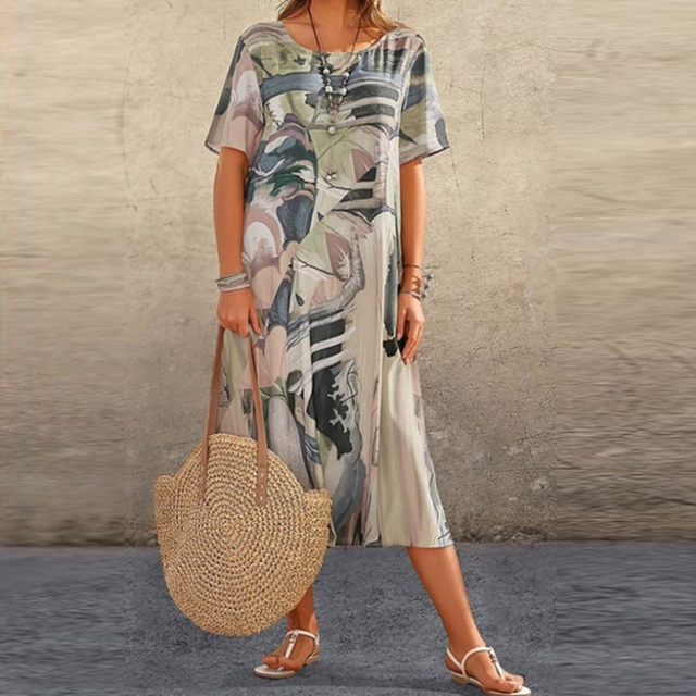 Arielle - Robe fleurie confortable