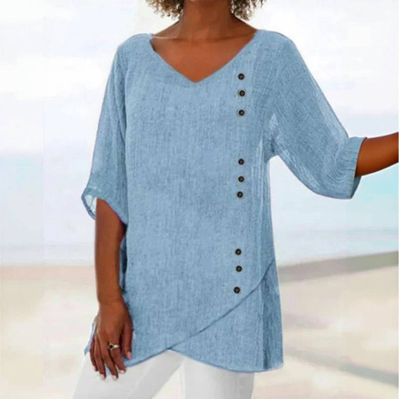 Averina - Blouse de Loisirs Irrégulière