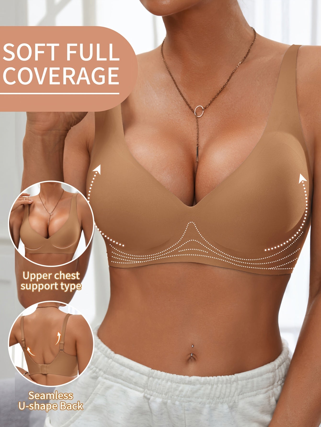 Isendra - Brassière Push-Up Confort Haute Couverture