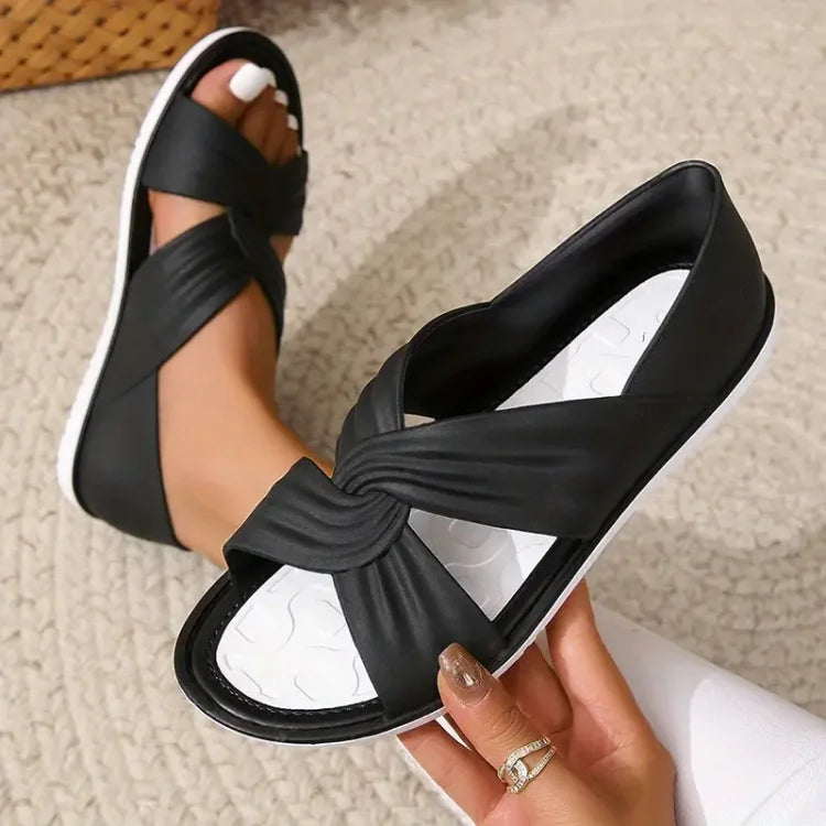 Florinda - Sandales confortables à nœud papillon pour femmes
