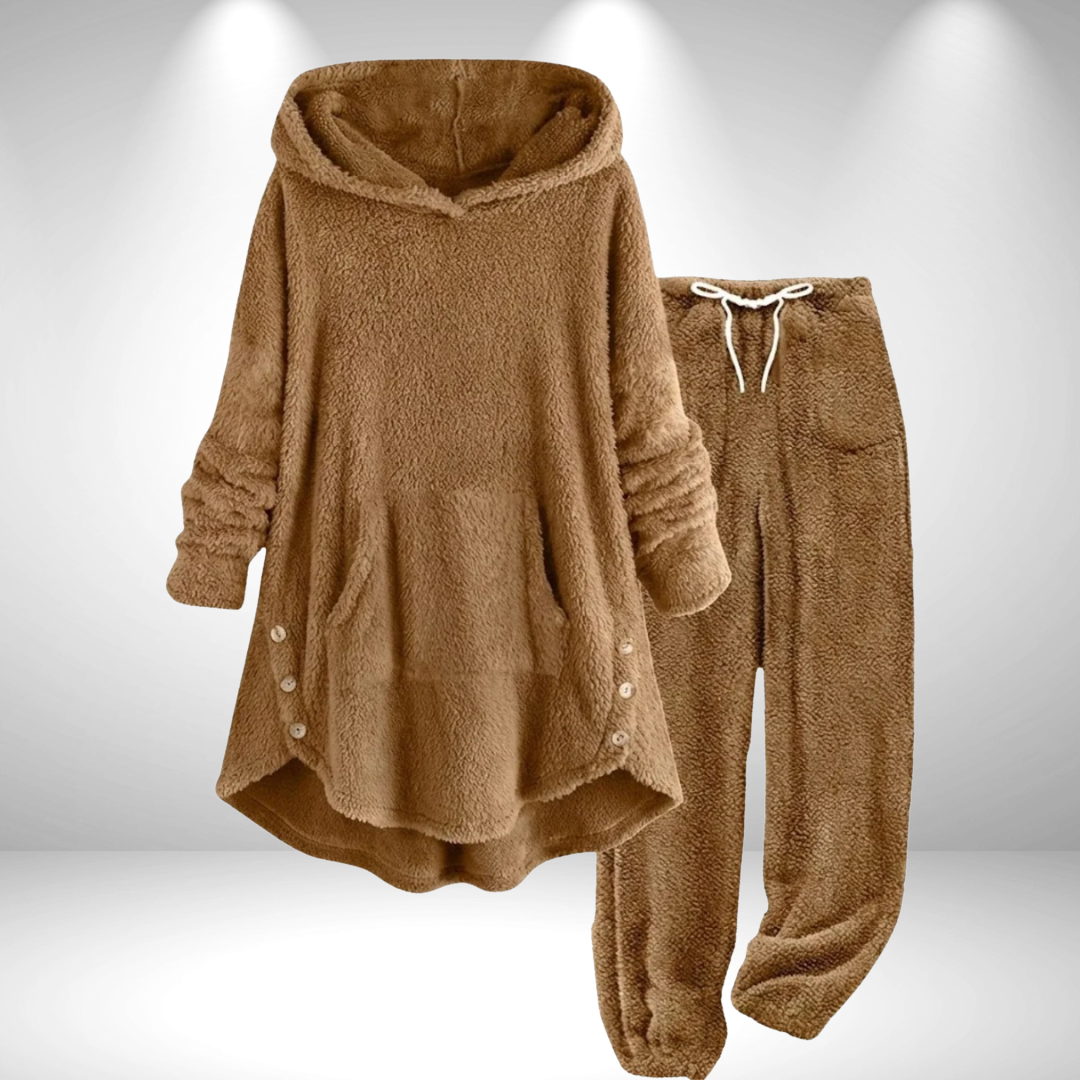 Neralisse - Ensemble Tunique Lounge Ultra-Douillet au Style Cocooning Hivernal