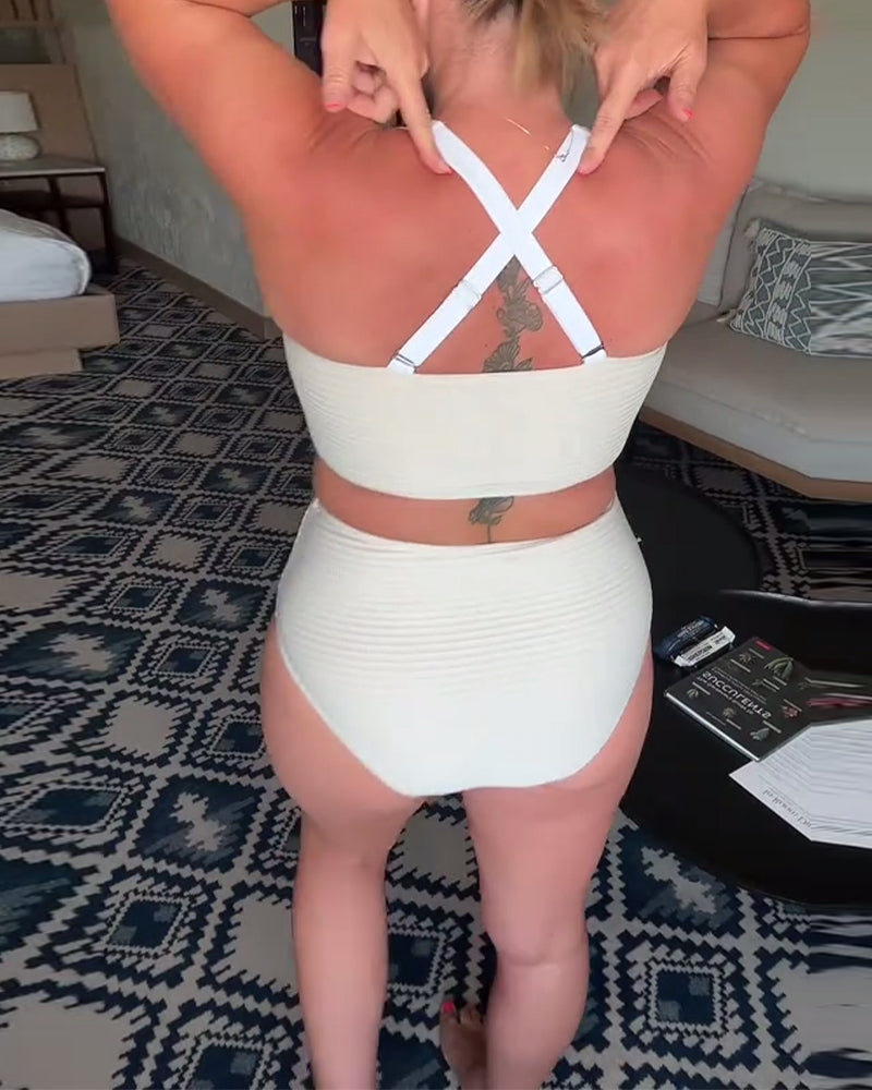 Mirelda - Bikini triangle uni décontracté | Le bikini qui sublime chaque silhouette !